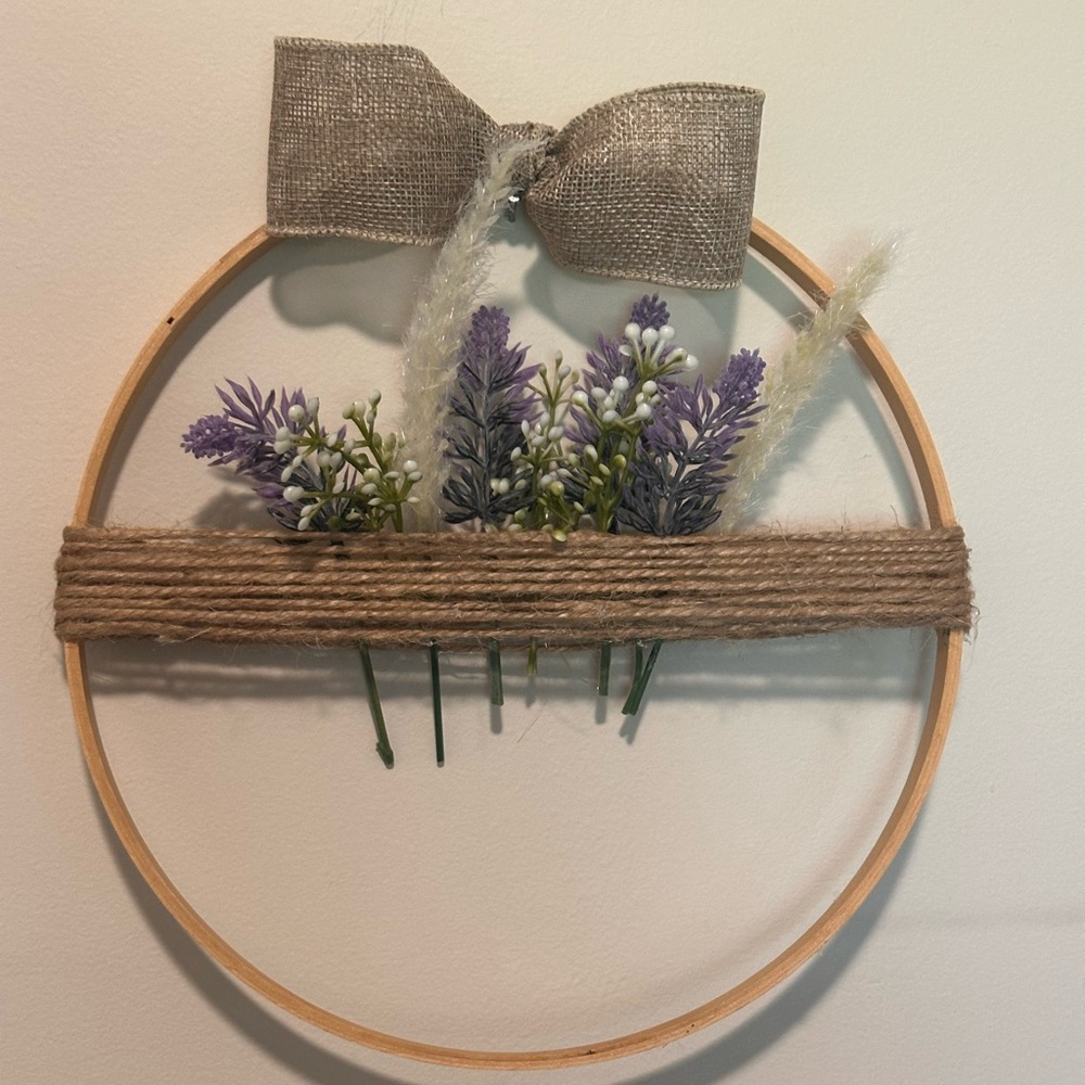 Hand made botanical floral hanging wall decor